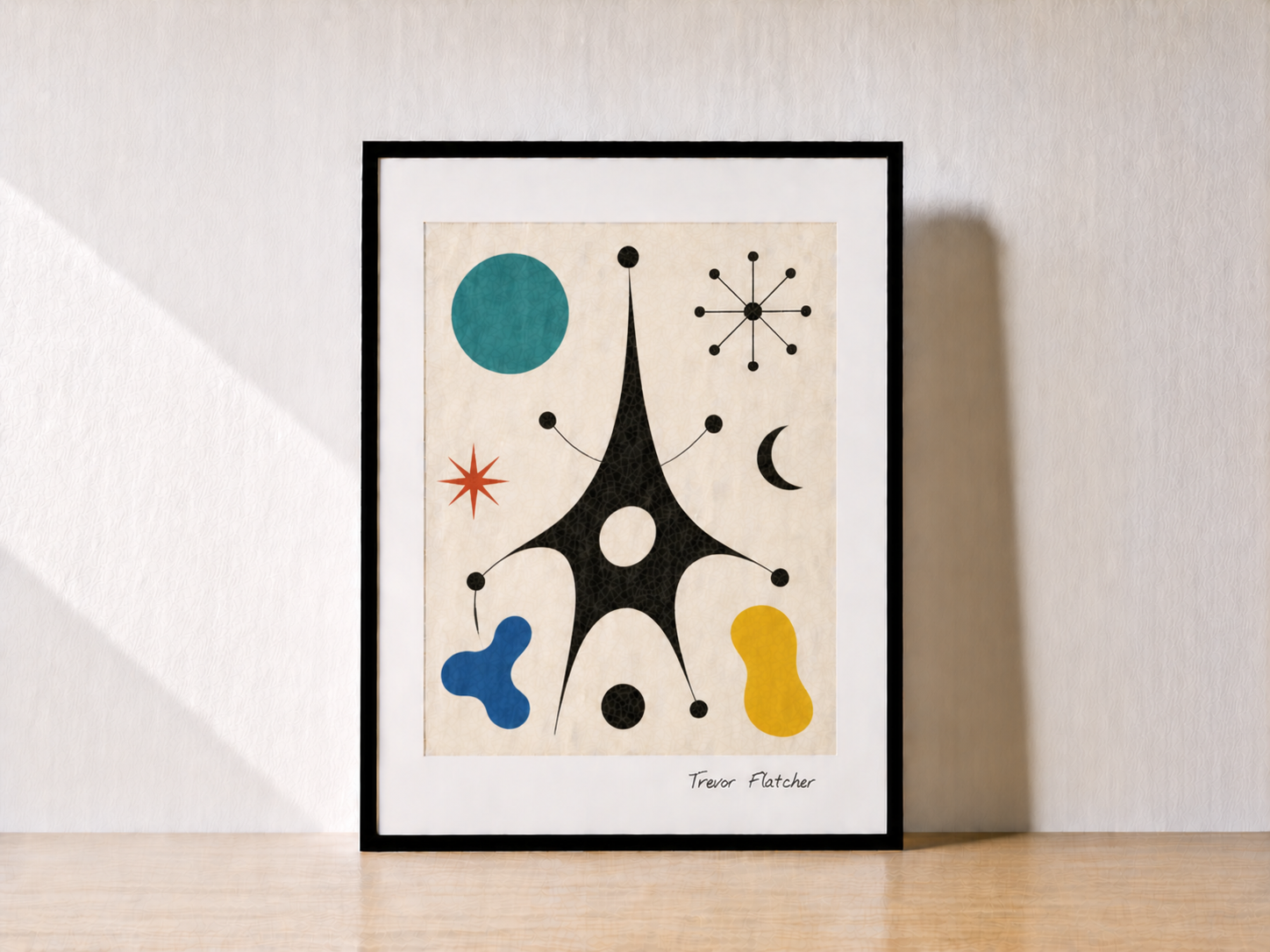 Abstract composition on a light table