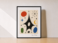 Abstract shapes on textured paper