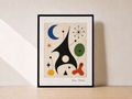 Minimalist abstract art on wood table (2)